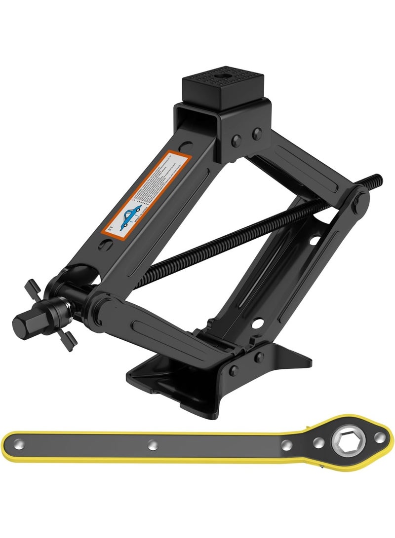 Universal Car Jack Kit Scissor Jack for Car 3 Ton Spare Tire Changing Kit,Portable Tire Jack Repair Kit with Lug Wrench,Car Lifting Jack for Auto/SUV/MPV